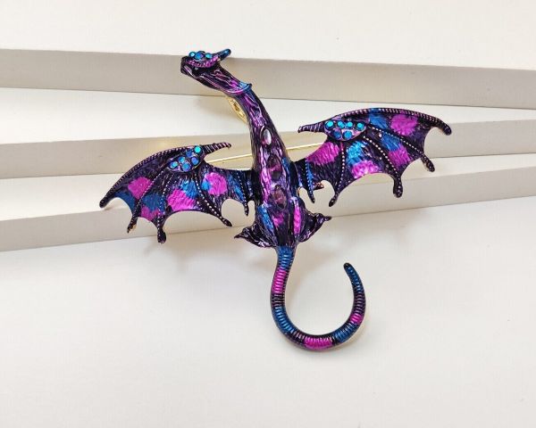 Dragon brooch pendant