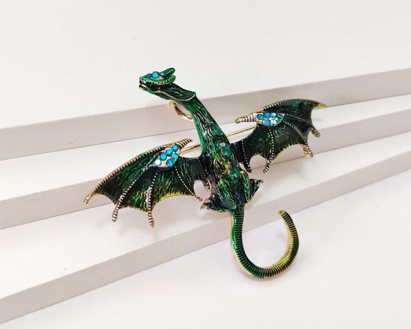 Flying Dragon pendant brooch