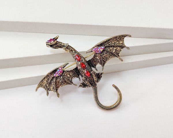 Flying Dragon pendant brooch