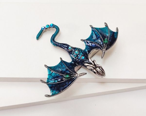 Flying Dragon pendant brooch