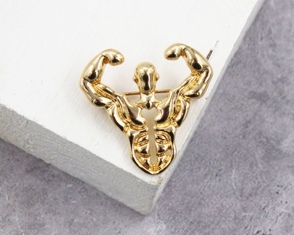 Athlete brooch